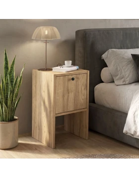 Κομοδίνο Pepa Megapap χρώμα sepet oak 35x34,6x59,6εκ.