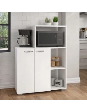 Pars Megapap melamine kitchen cabinet in white color 90x40x123cm.