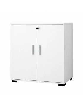 Venturo Megapap melamine office file cabinet in white color 80x40x80cm.